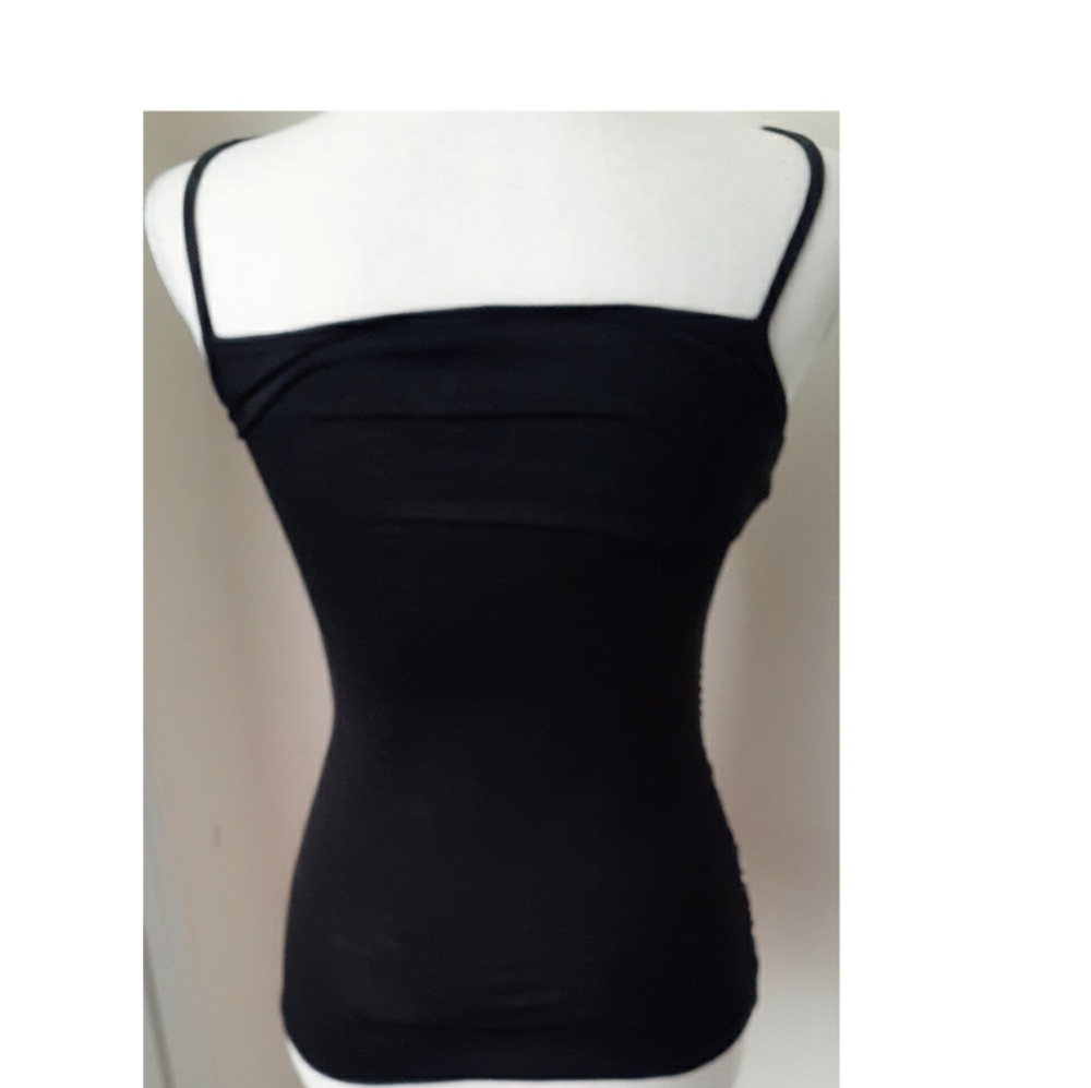 Deb BLACK & SILVER SEQUIN CHEVRON top Size XS - Picture 2 of 5